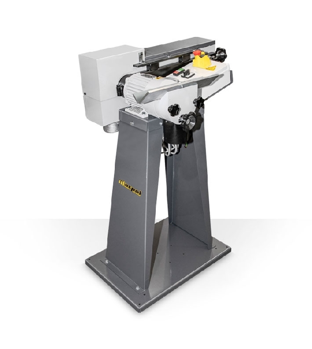 Swiveling belt sander combined with bevelling machine